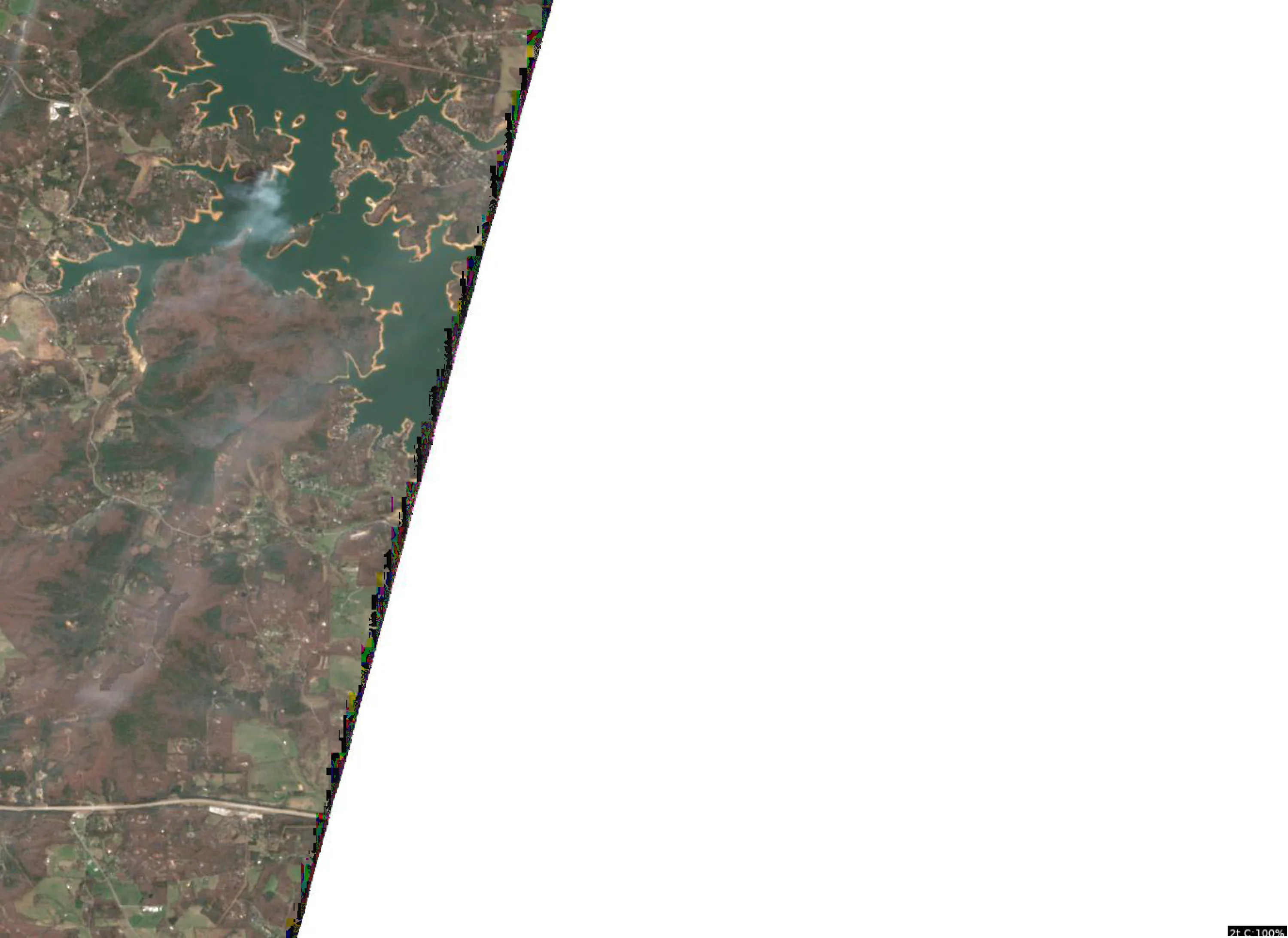 Nottely Lake satellite view