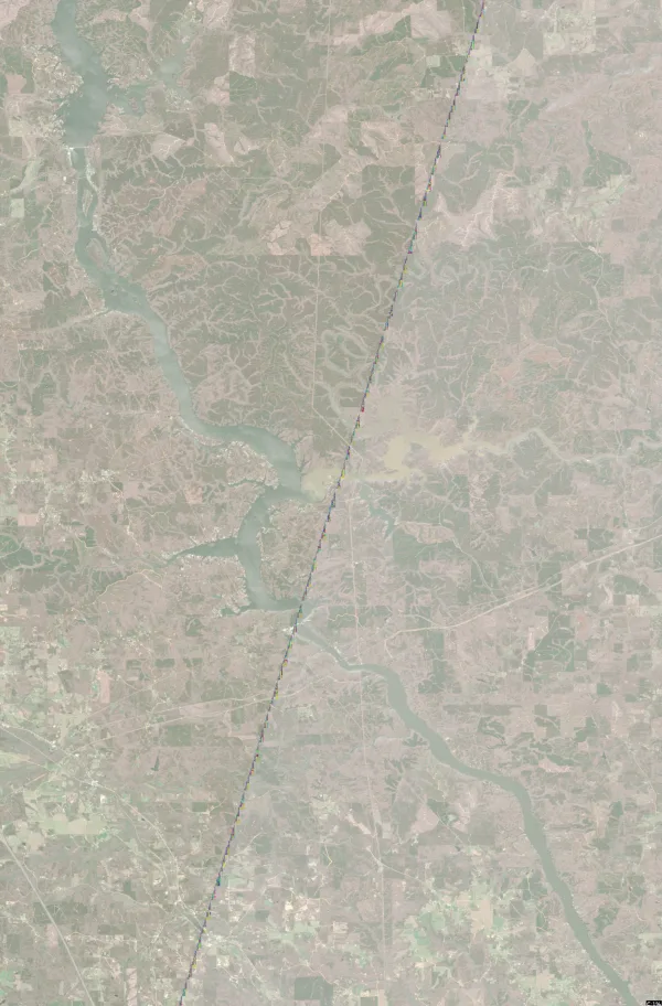 Mitchell Lake satellite view