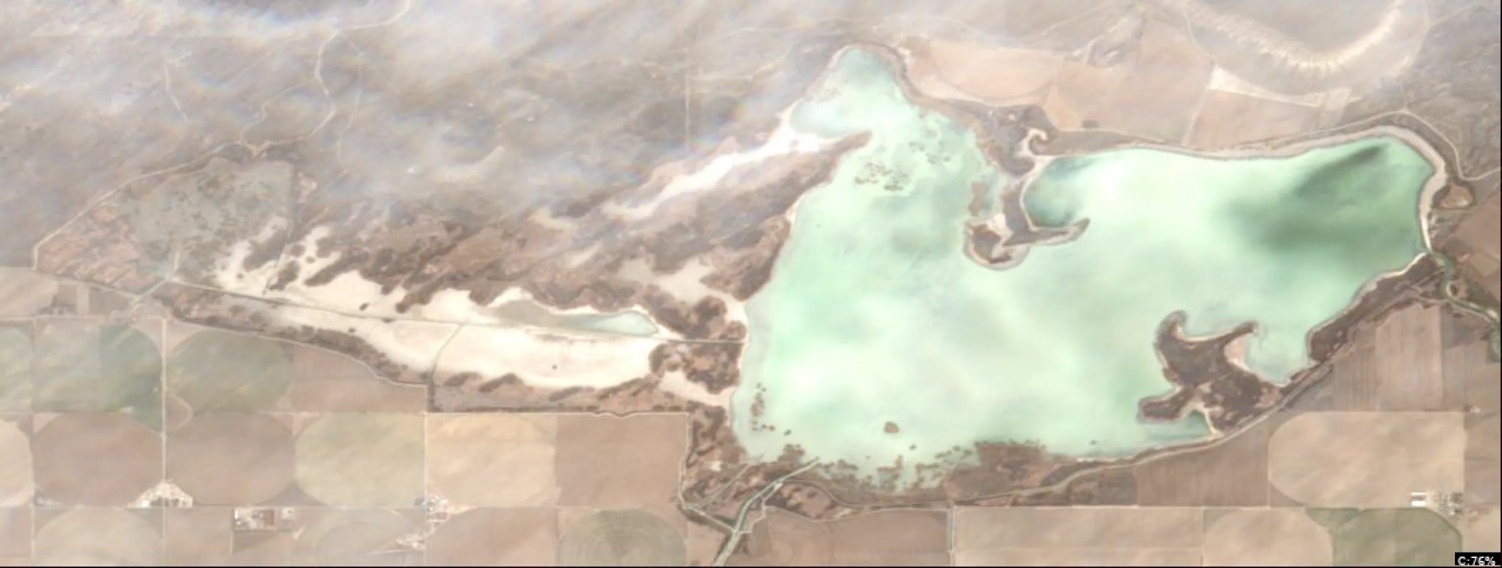 Mud Lake satellite view