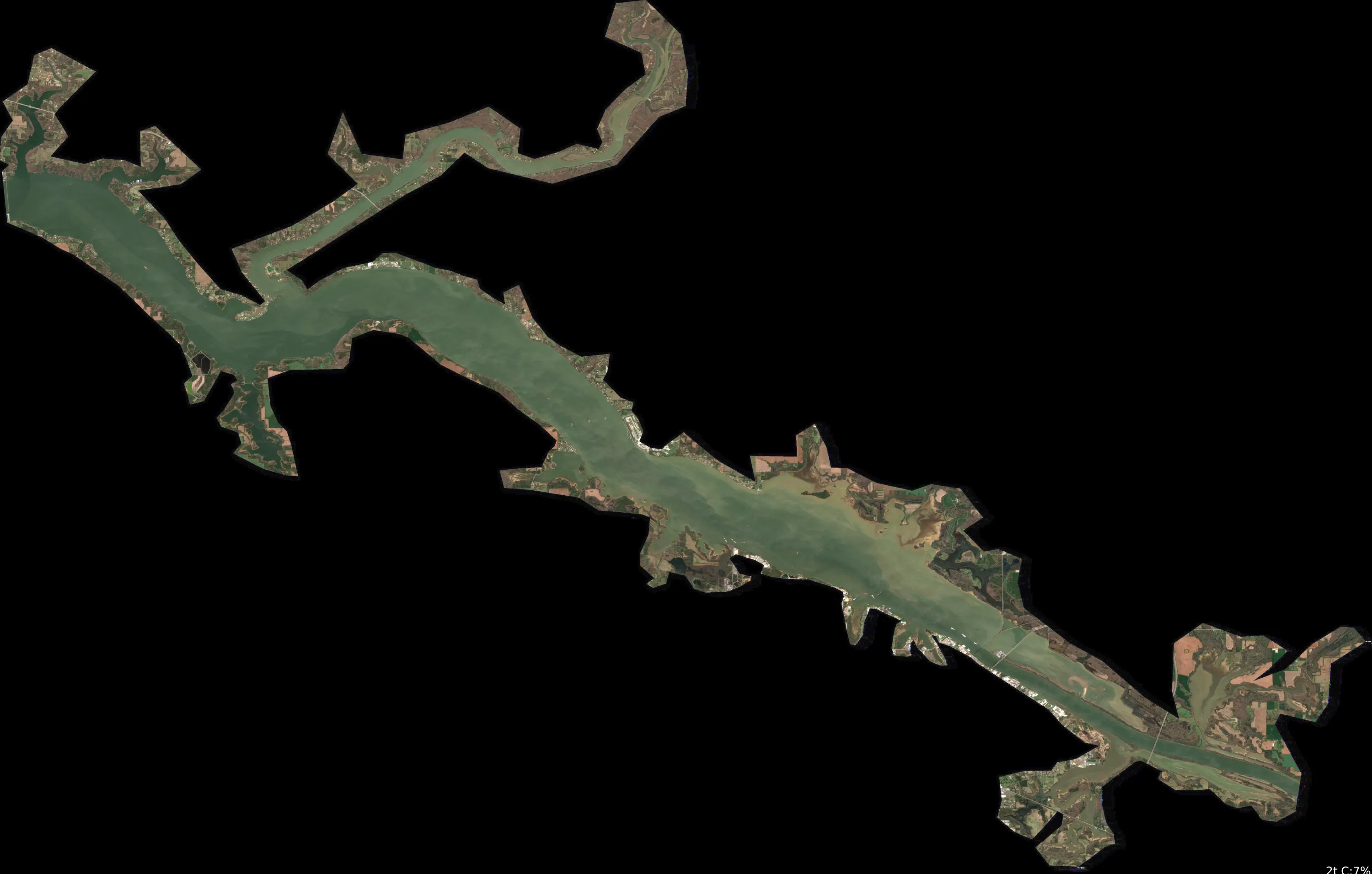 Wheeler Lake satellite view