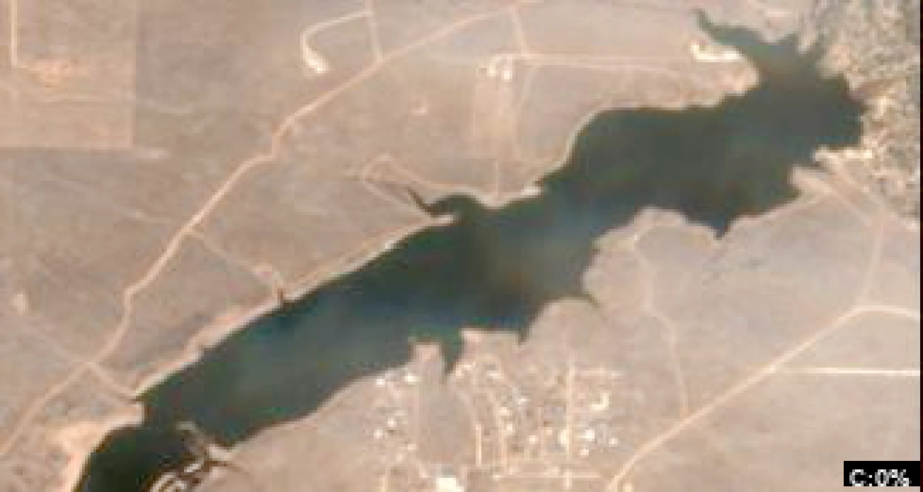 DeWeese Reservoir satellite view
