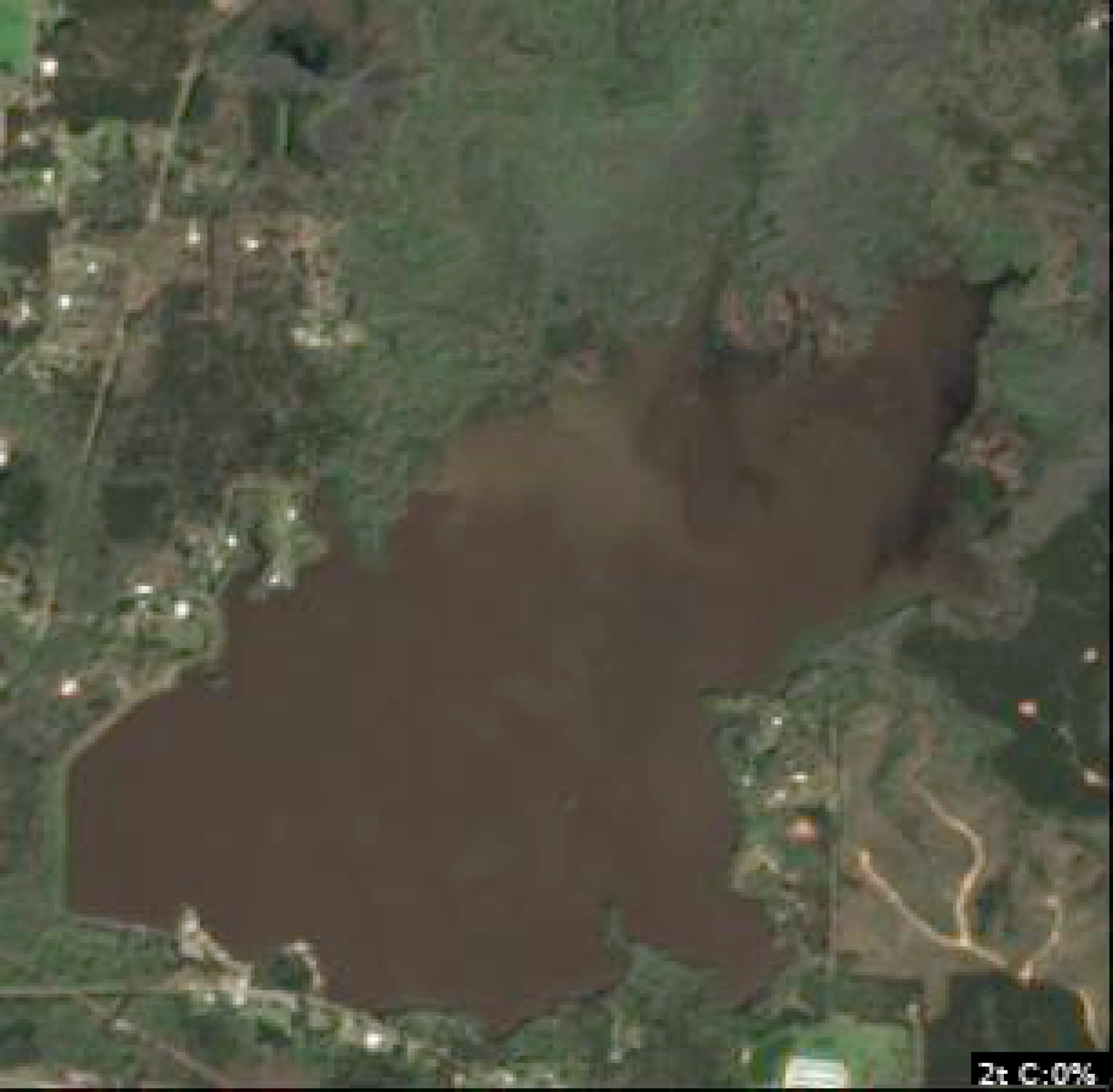 Lake Bogue Homa satellite view