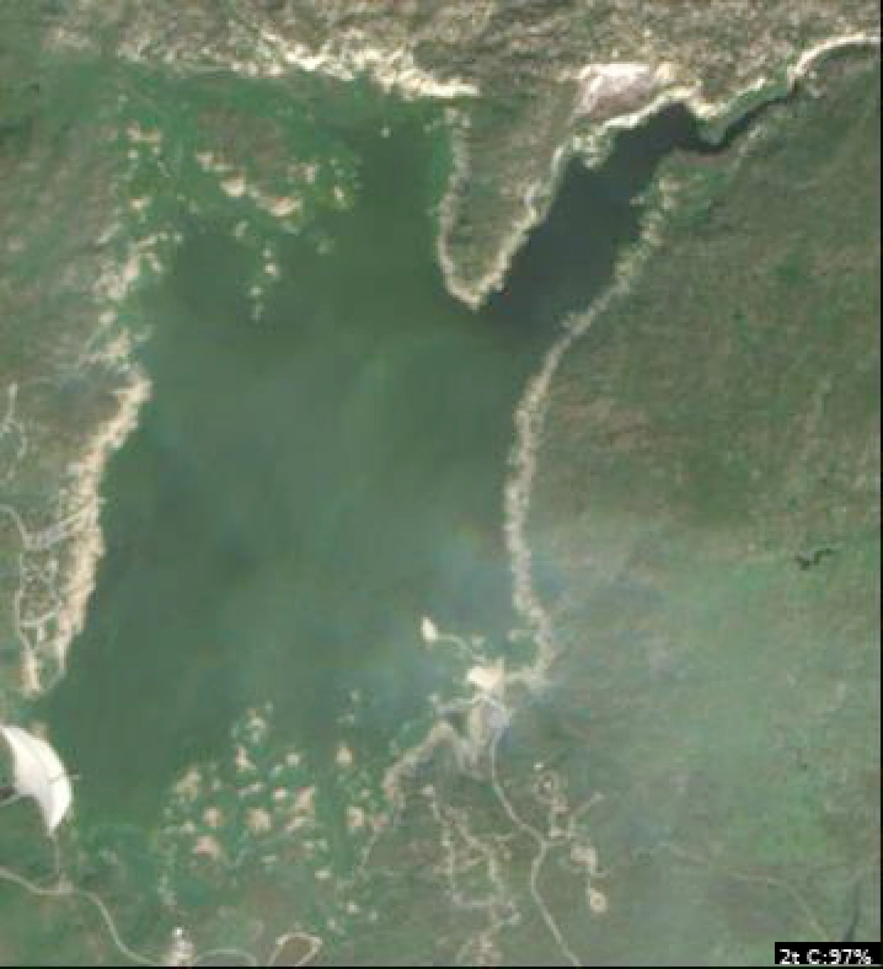 Eastman Lake satellite view
