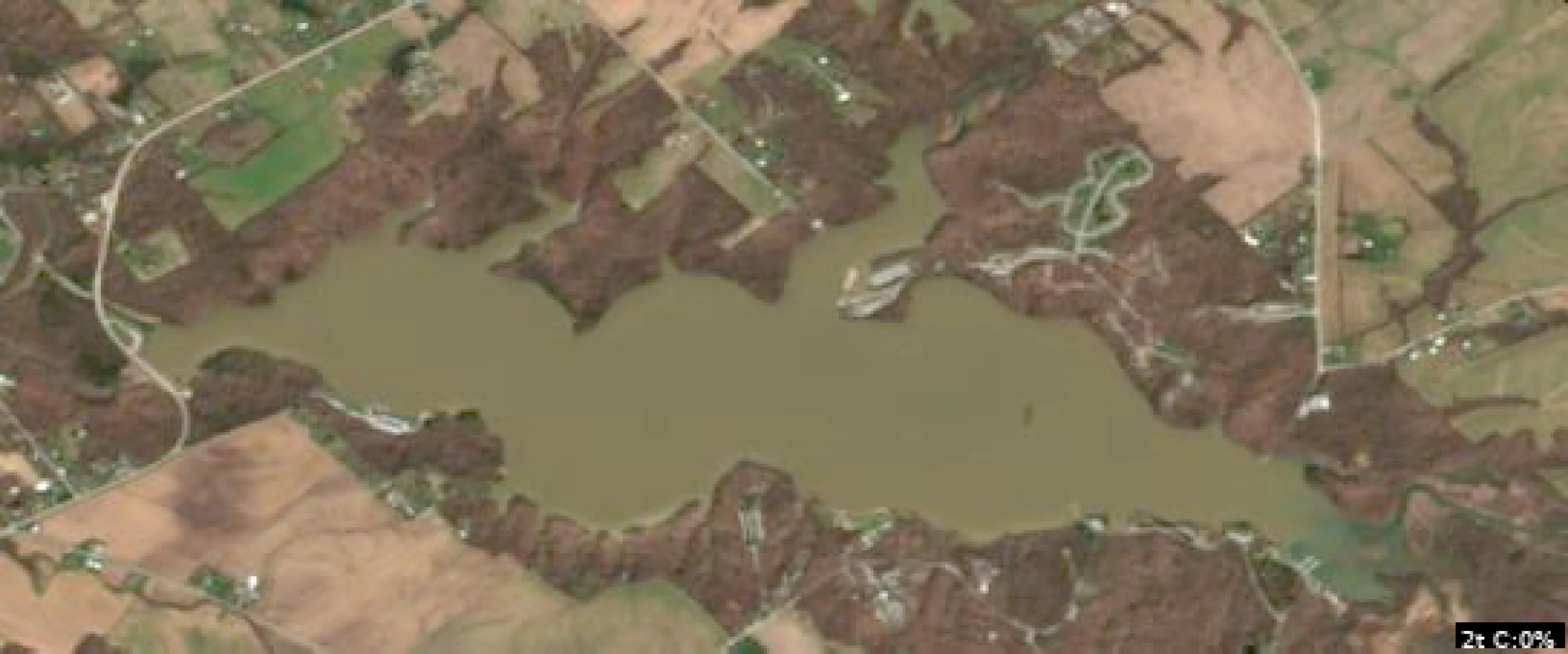 Cowan Lake satellite view